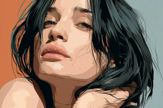 draw high quality vector portraits