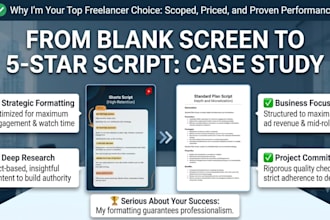 write your youtube script