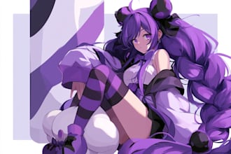 draw original anime character, vtuber, or oc art