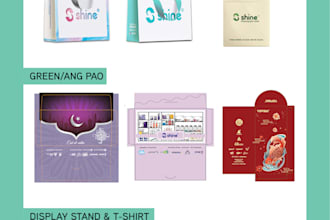 custom merchandise ang pow tote bag and brand gift design