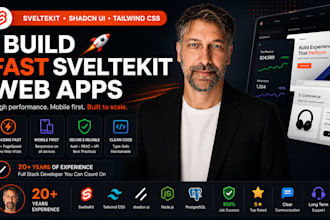 build a high performance sveltekit app with shadcn UI and tailwind