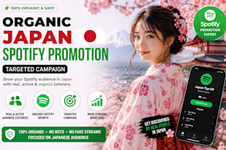 do organic japan spotify promotion with targeted campaign