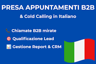 fissare appuntamenti b2b e fare cold calling in italiano