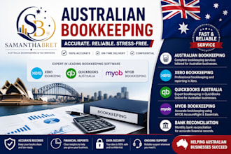 do australian bookkeeping in xero quickbooks or myob with monthly reconciliation