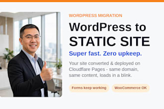 convert wordpress to a fast static site on cloudflare pages