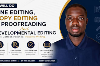 do line editing copy editing proofreading and developmental