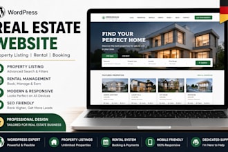 build real estate wordpress website,property listing website and rental website