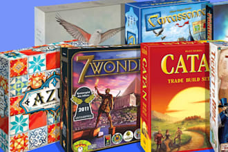 design your board game, puzzle game, arcade game packaging game art