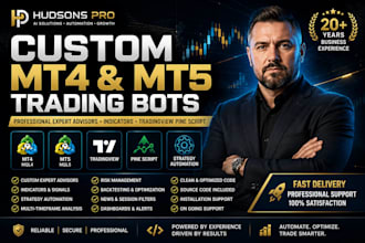develop a custom mt4 and mt5 expert advisor trading bots