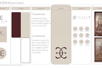 design a logo and a professional brand identity brand book