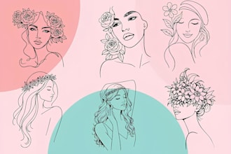 do line art, minimalist line art, vector line art illustration