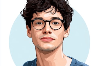 draw cartoon vector portrait with your face