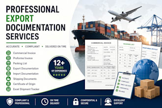 prepare export documentation for international trade