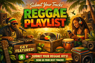 organic reggae playlist submission, reggae music promotion