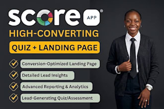 design score app quiz funnel, scorecard website and lead generation