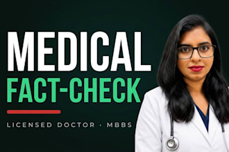 medically review and fact check ai health content