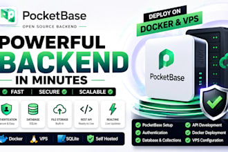 do pocketbase authentication, sqlite backend vps docker deployment, crm database