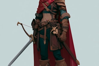 draw dnd character illustration