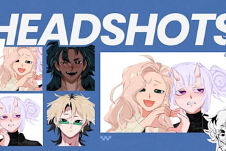 draw anime or original character art as icon or avatar