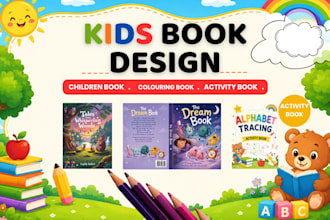 create format kid book design children coloring book kid book in adobe indesign