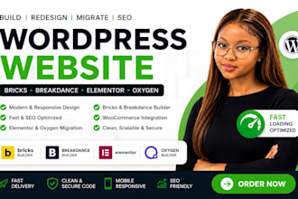 build wordpress website brick breakdance redesign elementor migrate oxygen seo