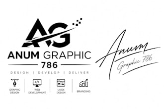 design artistic signature or autograph