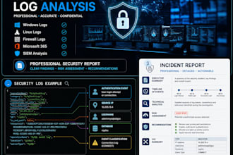 analyze security logs and provide an incident report