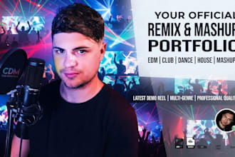 make a professional club remix, edm or phonk flip of your song