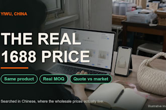 find your product on 1688 and benchmark the real factory price