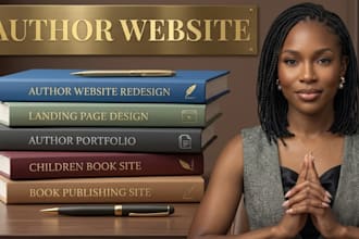author book website author website redesign author portfolio children book
