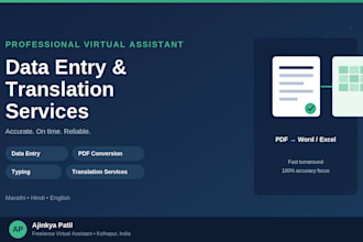 do accurate data entry pdf conversion and translation