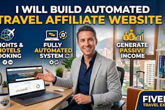 do automated travel affiliate website for passive income