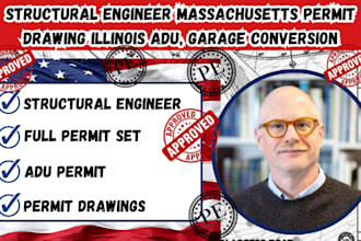 structural engineer massachusetts permit drawing illinois adu, garage conversion