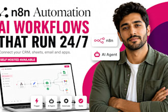 build n8n ai automation workflow, ai agent, api integration, self hosted setup