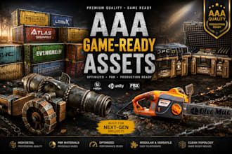 create aaa quality game ready props