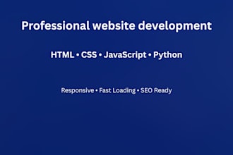 built responsive website with html,CSS and javascript