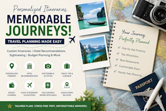 create a personalized international travel itinerary