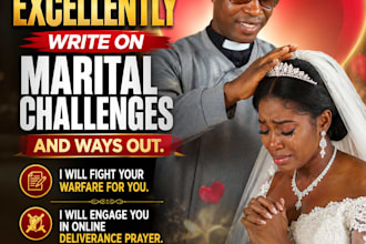 write prayer points to end your marital struggles and fight warfare for you