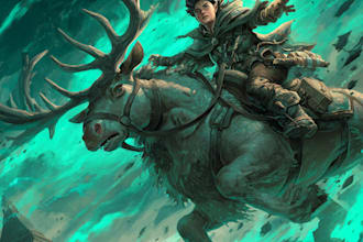 make drawing of fantasy game character