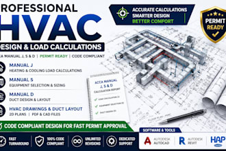 do manual j,s,d load calculation and duct designing