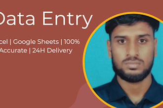 do fast bangla and english data entry in excel and google sheet
