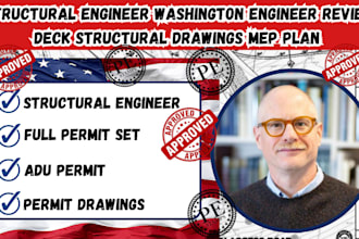 structural engineer washington engineer review deck structural drawings mep plan