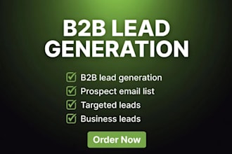 do b2b lead generation any industry, linkedin lead gen