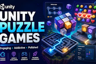 develop custom unity puzzle games and educational games