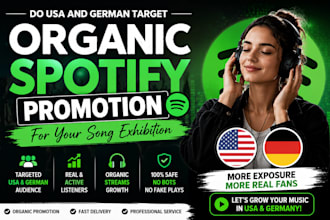 do usa and german target organic spotify promotion for your song exhibition