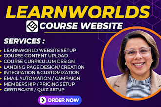 design learnworlds course website setup course upload curriculum website kajabi