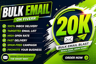 send bulk emails, email blast and email marketing campaign to inbox