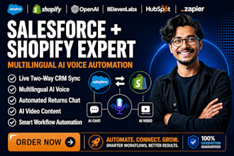 integrate salesforce shopify audio elevenlabs music instagram retell ai chatfuel