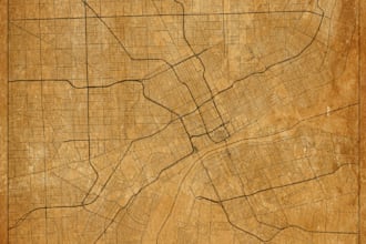 design a custom city map poster print for your wall