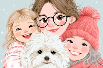 draw a cute illustration from your photo